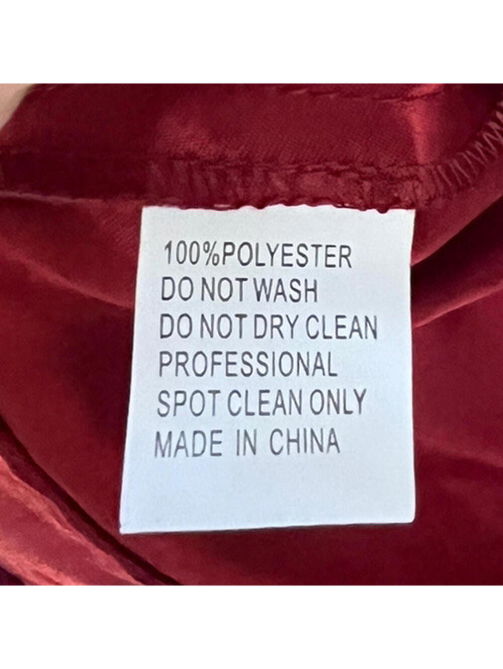 New Mac Duggal EMBELLISHED BUTTERFLY SLEEVE VELVET HEM MIDI DRESS Burgundy Sz 2 - Picture 9 of 9